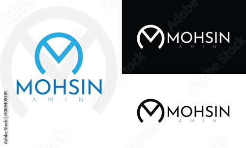 M and A letter logo design both design with concept of circle shape like