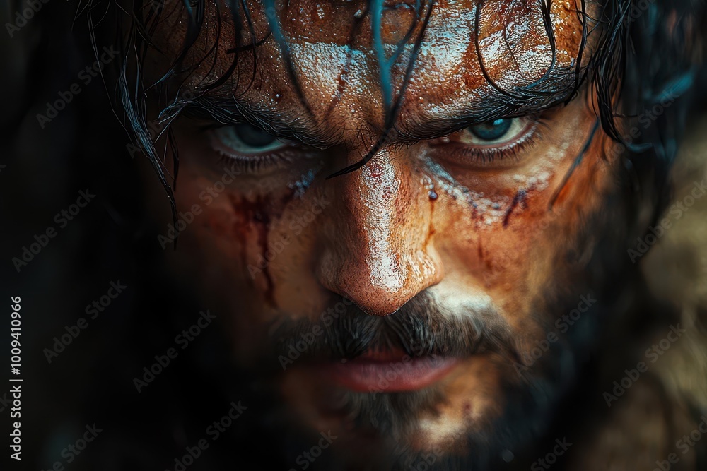 a thoughtful portrait of jonah gazes into the distance contemplating the fate of nineveh captured in a moody and dramatic atmosphere evoking deep introspection a thoughtful portrait of jonah gazes into the distance contemplating the fate of nineveh captured in a moody and dramatic atmosphere evoking deep introspection