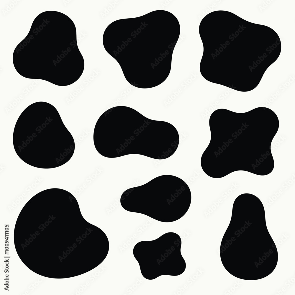 Abstract black organic shapes on a white background create a striking visual contrast and modern design. Abstract black organic shapes on a white background create a striking visual contrast and modern design.