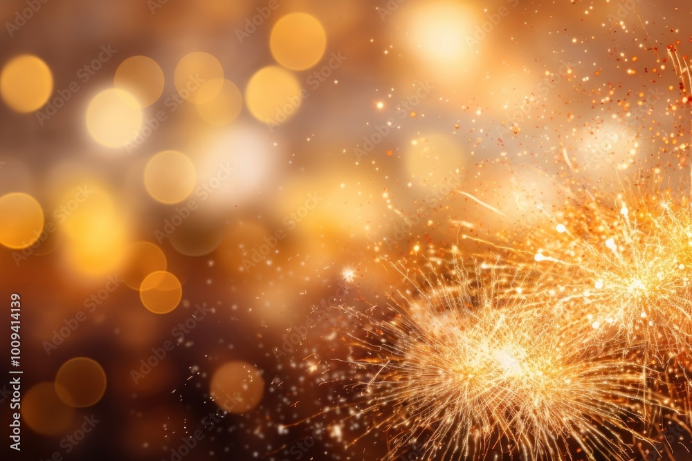 Gold glitter fireworks backgrounds abstract. Gold glitter fireworks backgrounds abstract.