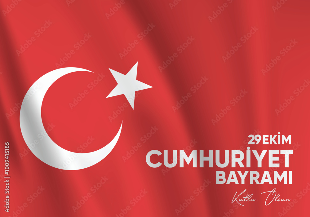 29 ekim cumhuriyet bayramı kutlama tasarımı. Translation: 29 october republic day celebration design. 29 ekim cumhuriyet bayramı kutlama tasarımı. Translation: 29 october republic day celebration design.
