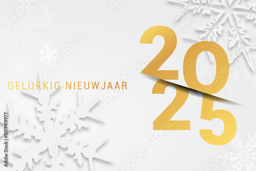 2025 - gelukkig nieuwjaar 2025 photo