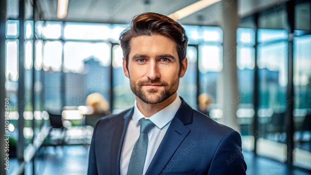 Professional Business Headshot of a Confident Individual in a Modern Office Environment Setting Professional Business Headshot of a Confident Individual in a Modern Office Environment Setting