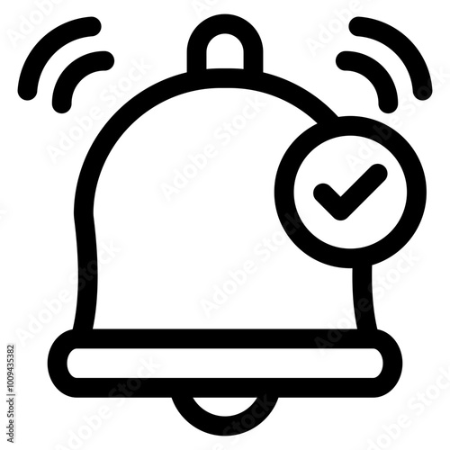 Bell Notification Icon For Design Element