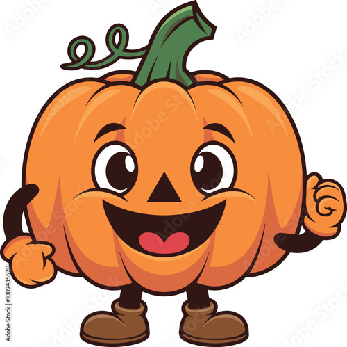 Art & Illustration of Mascot pumpkin