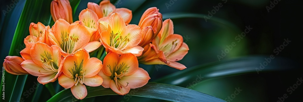 Fototapeta premium clivia flowers