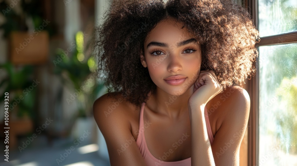 Adult woman posing in her natural body, Generative AI Adult woman posing in her natural body, Generative AI