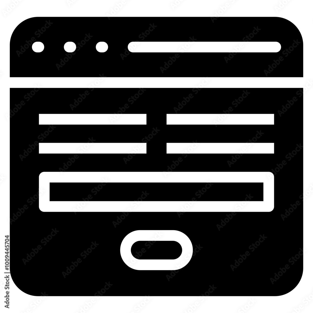 Contact Form Icon For Design Element Contact Form Icon For Design Element