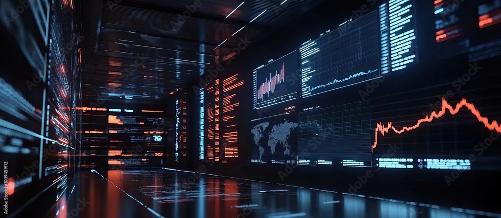 Futuristic Digital Data Center