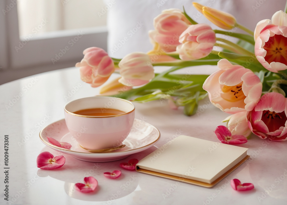 cozy interior scene quiet moments with flowers cozy interior scene quiet moments with flowers