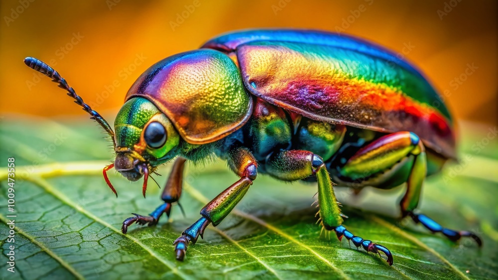 Fototapeta premium Shedding Transformation: Close-Up of Beetle Exoskeleton and Skin Left Behind on Nature Surface