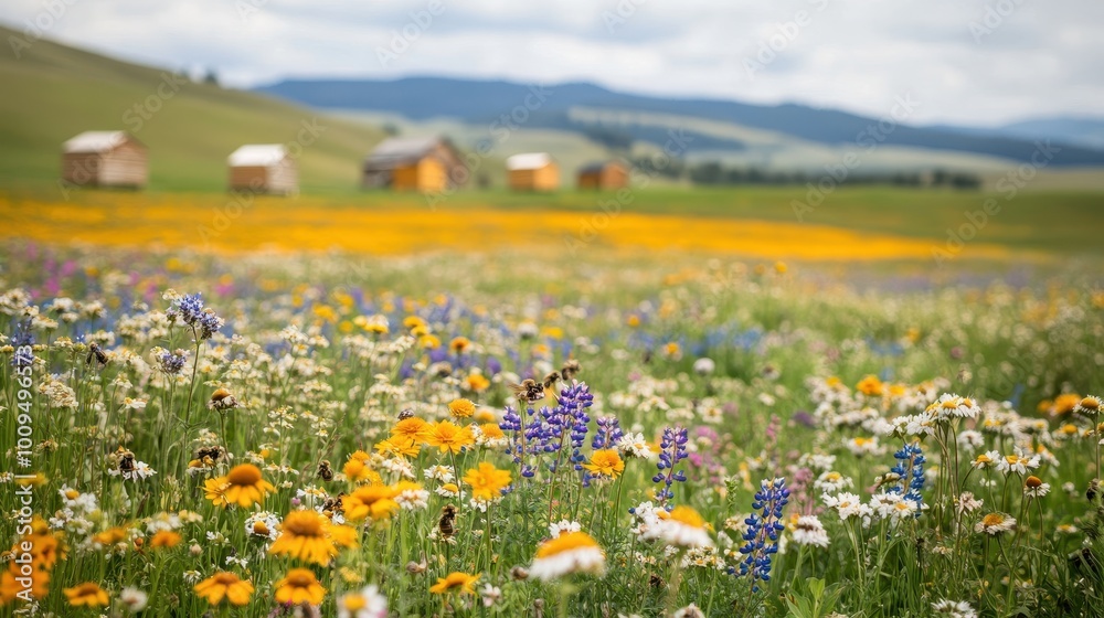 Vibrant Meadow: A Blossoming Tapestry of Nature's Beauty Vibrant Meadow: A Blossoming Tapestry of Nature's Beauty