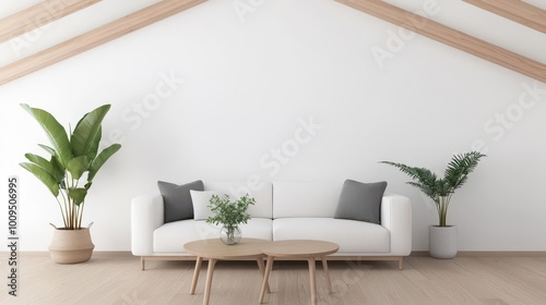 A light and bright open concept living room den with vaulted ceilings in a new construction house