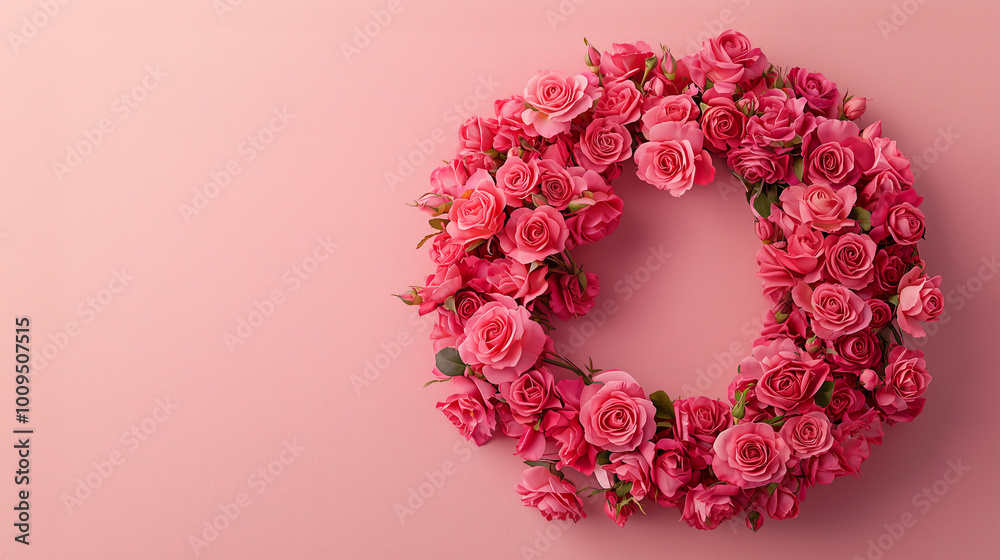 wreath of red roses wreath of red roses
