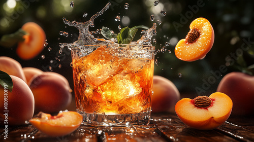 a peach ice tea 