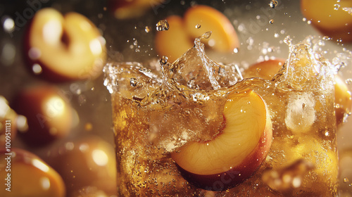 a peach ice tea 