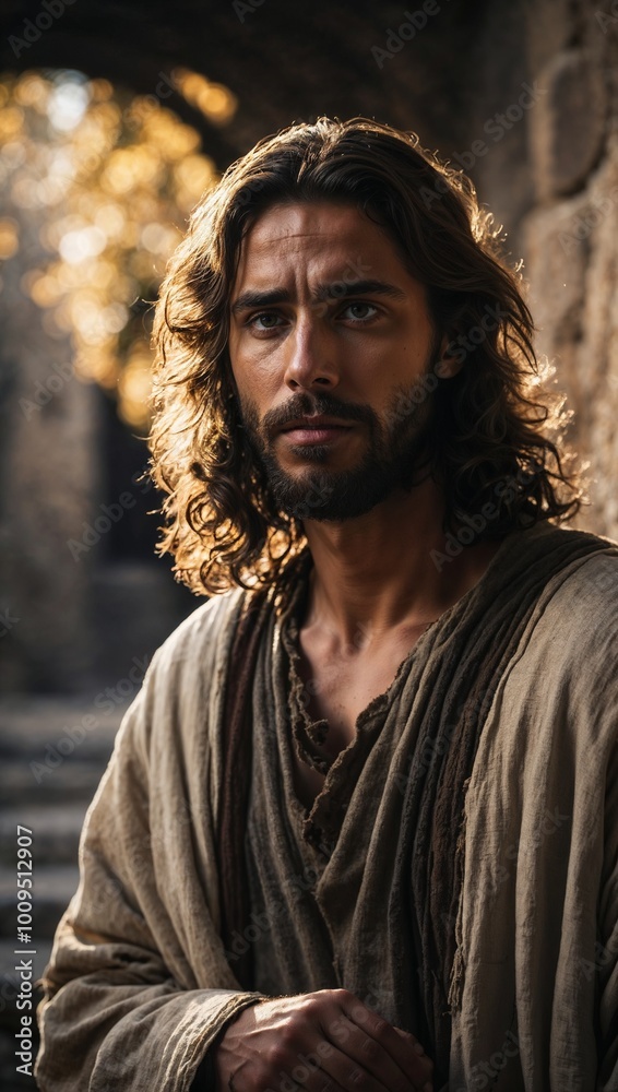 A portrait of Jesus Christ. Son of Man A portrait of Jesus Christ. Son of Man