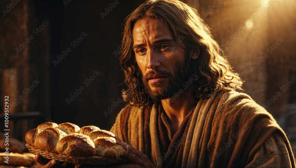 A portrait of Jesus Christ. Son of Man A portrait of Jesus Christ. Son of Man