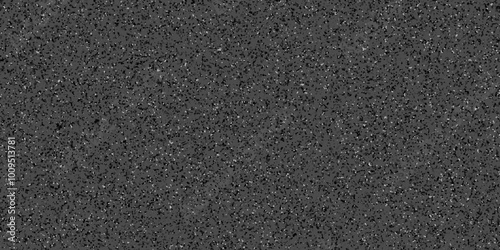 Abstract design with black paper background and terrazzo flooring texture. Terrazzo design with white polished sandstone wall texture. this design are uses for Quartz surface white.	