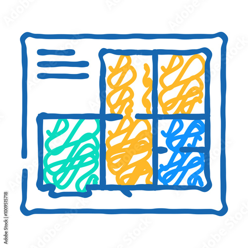 floor plans architectural drafter doodle icon sketch vector. floor plans architectural drafter sign. isolated symbol illustration