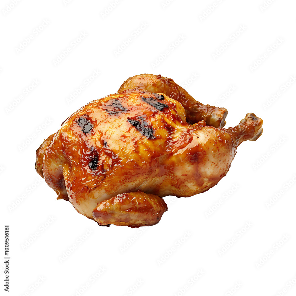 Juicy Grilled Chicken Prepared With a Flavorful Marinade, Showcasing Perfect Roasting and Enticing Glaze, Ideal for a Delicious Meal