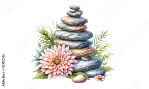 Stones and Leaf 