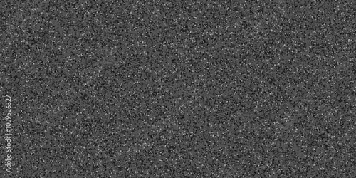 Abstract design with black paper background and terrazzo flooring texture. Terrazzo design with white polished sandstone wall texture. this design are uses for Quartz surface white.	