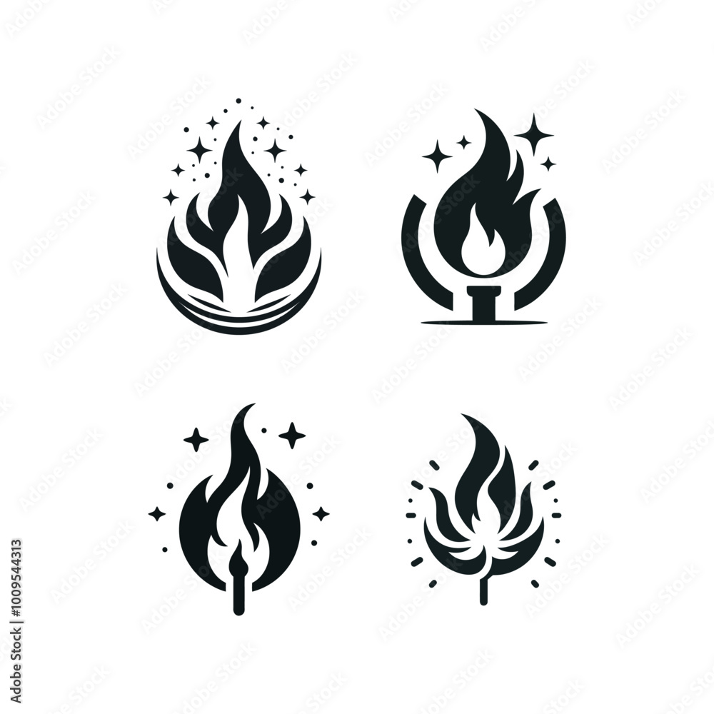 a black and white logo of a fire with the words fire on it a black and white logo of a fire with the words fire on it