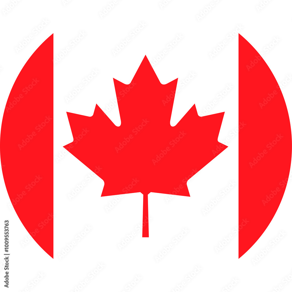 Round Canada Flag Icon Transparent Round Canada Flag Icon Transparent