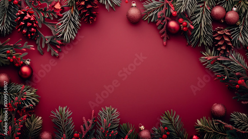 Marsala christmas background. New year background.