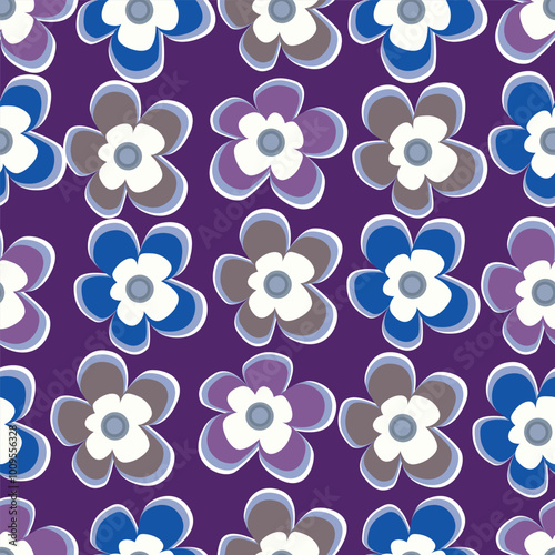 Small colorful flowers and brown flowers, hand drawn. Seamless on a light yellow background. Designed for fabric, fashion, textiles, wallpaper,