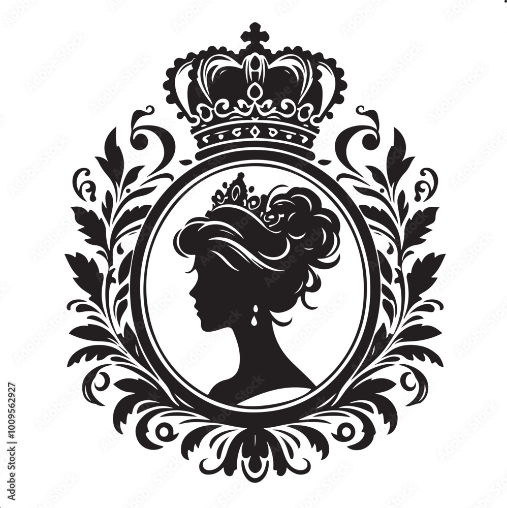 cameo silhouette vector image cameo silhouette vector image