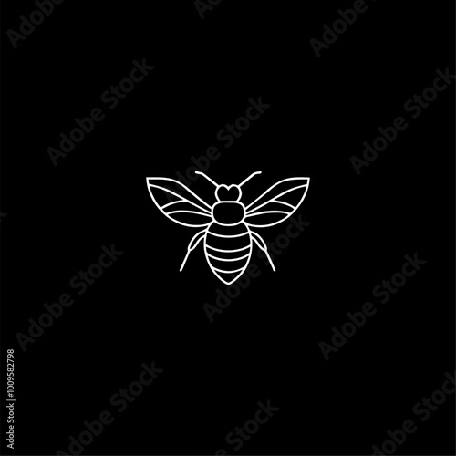 Minimalist Bee Icon