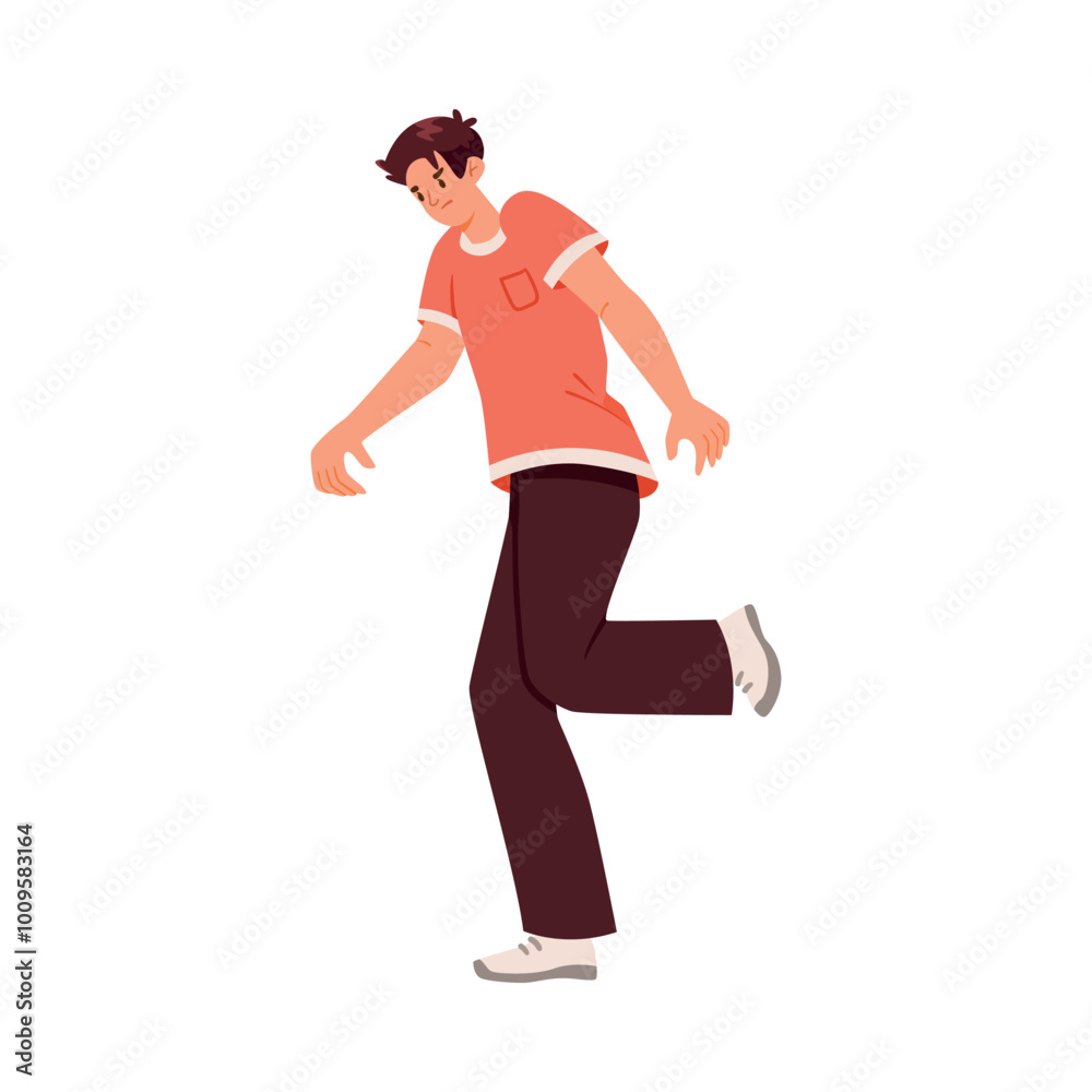 Man Fighting and Beating with Aggression and Violence Vector Illustration Man Fighting and Beating with Aggression and Violence Vector Illustration