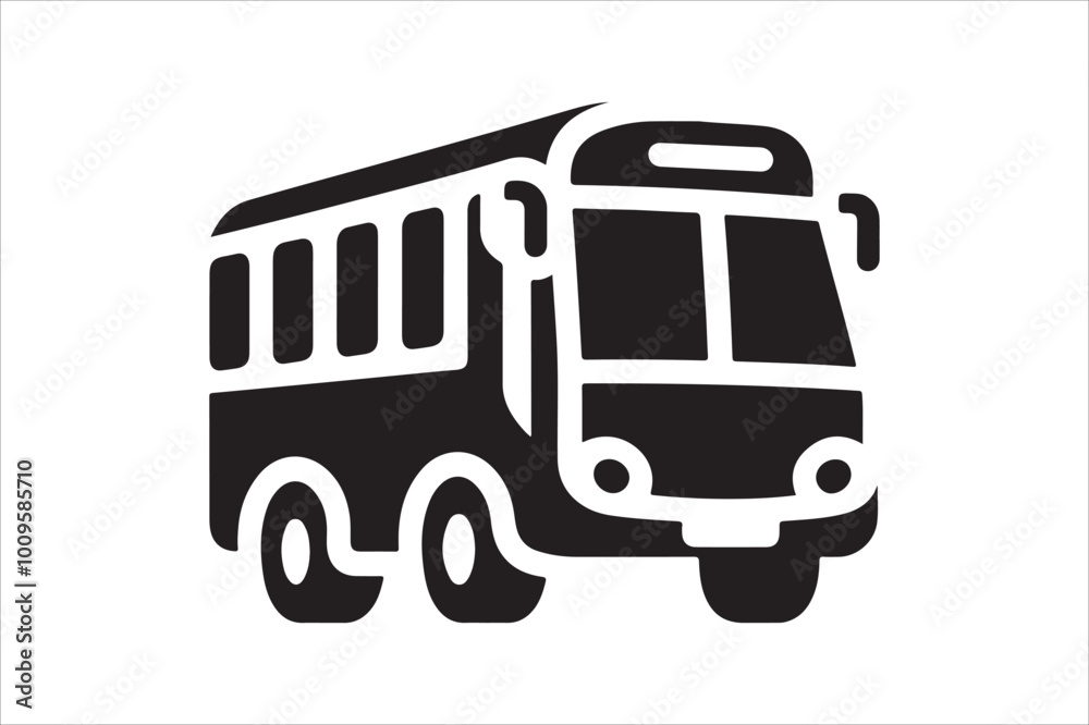 Shuttle Bus Silhouette Vector Illustrations – Ideal for Transport Projects Shuttle Bus Silhouette Vector Illustrations – Ideal for Transport Projects