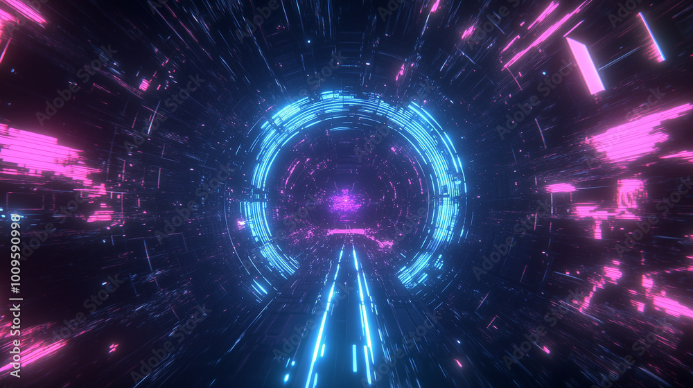 Obraz premium background with glowing lights