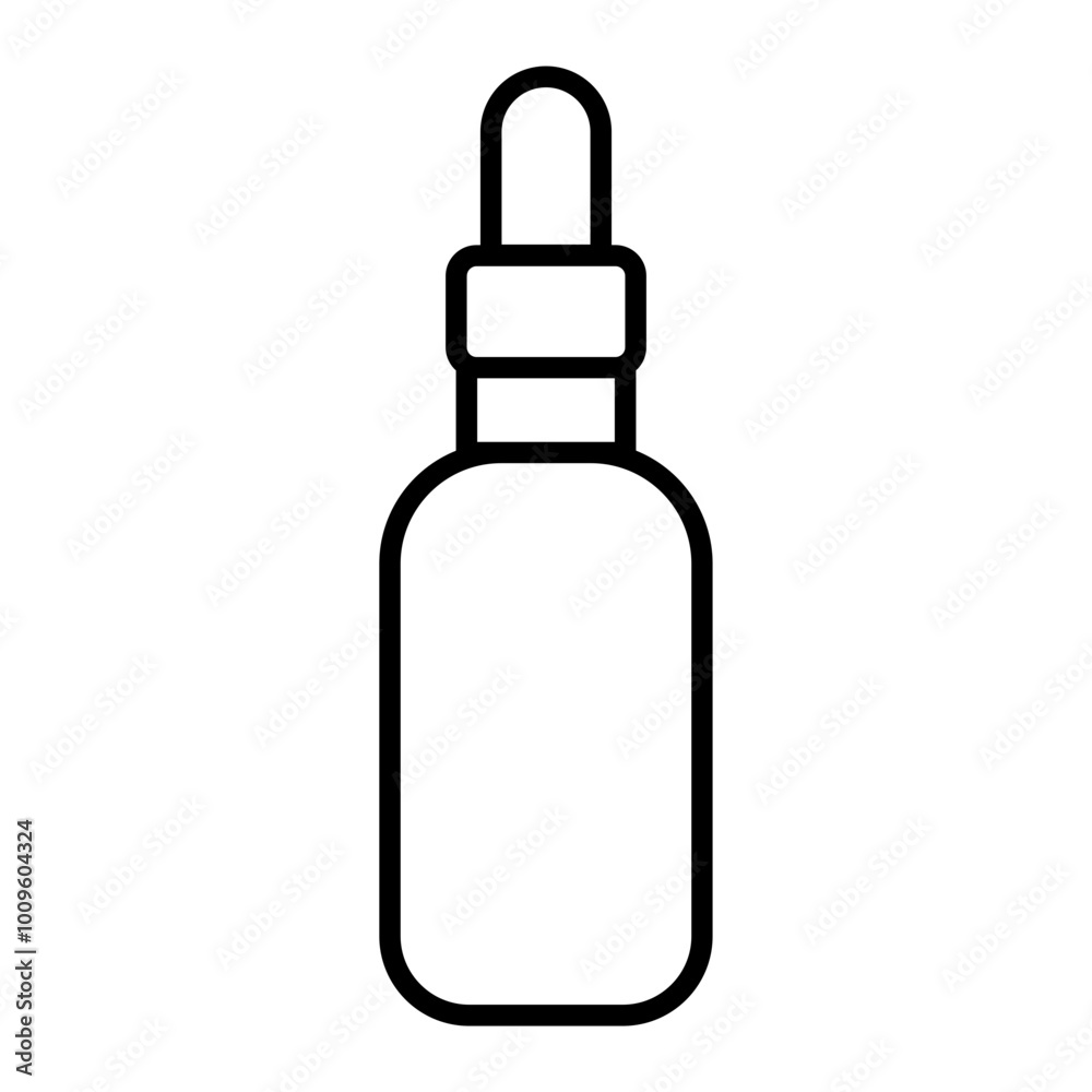 Essential oil icon, black line, symbol of aromatherapy Essential oil icon, black line, symbol of aromatherapy