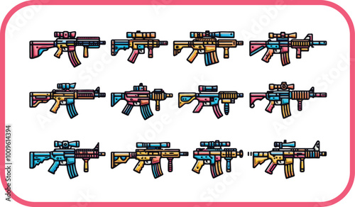 3d icon packs of guns
