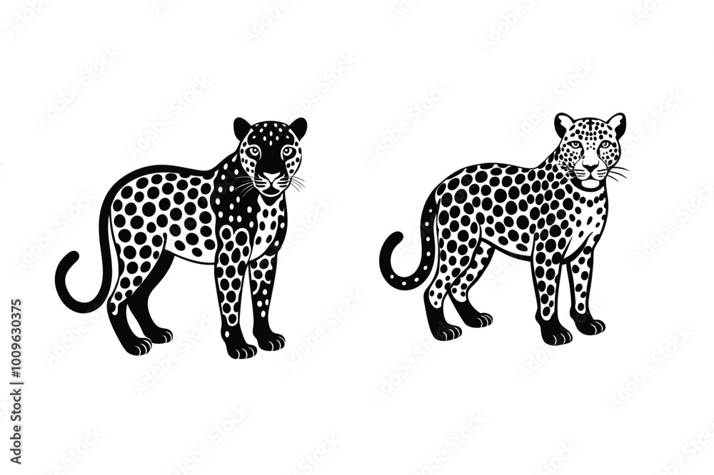 leopard vector illustration