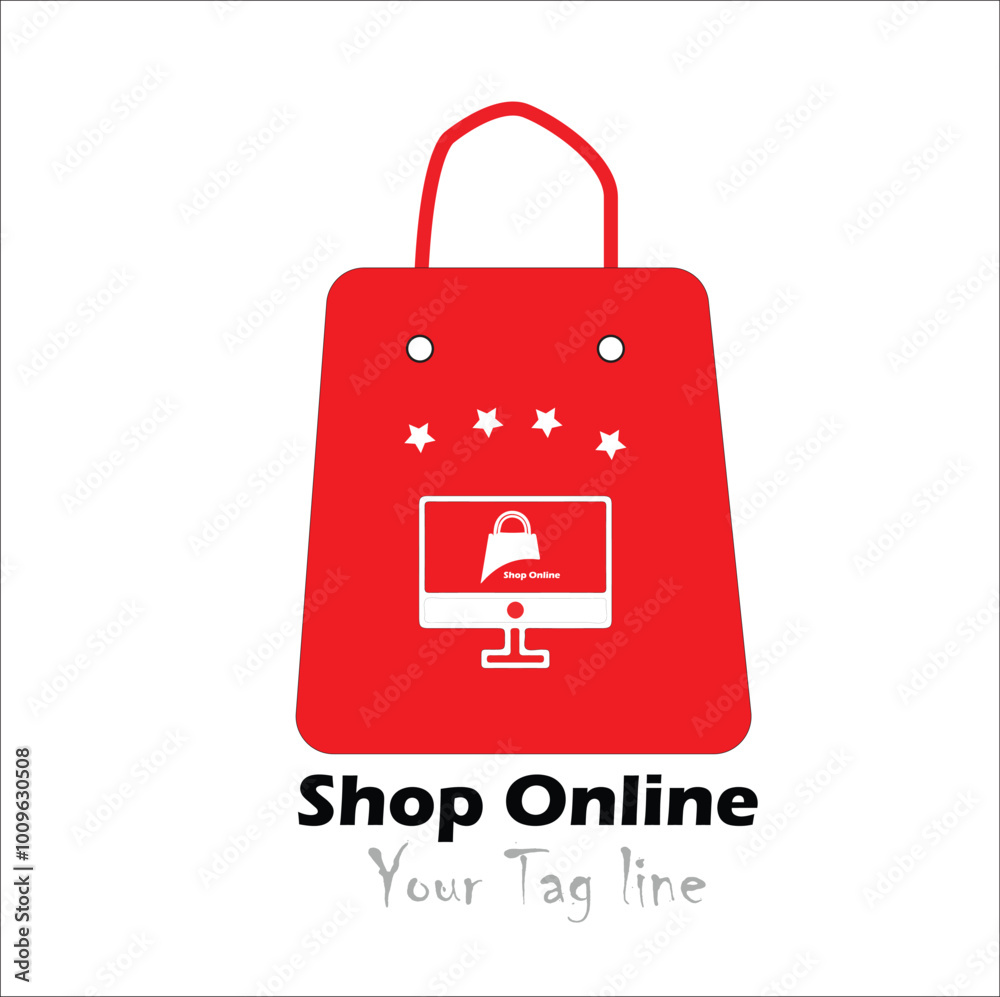 Online Shopping Bag vector isolated on white,black,yellow,blue backgrounds Online Shopping Bag vector isolated on white,black,yellow,blue backgrounds