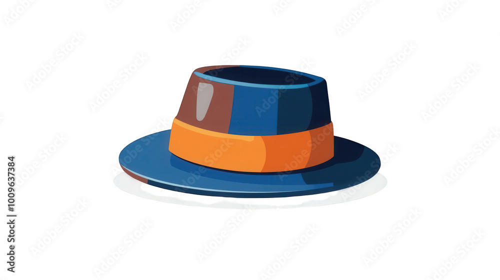 Flat Hanukkah Festival Hat Icon, Celebrating Joyous Traditions, PNG File, Isolated on White