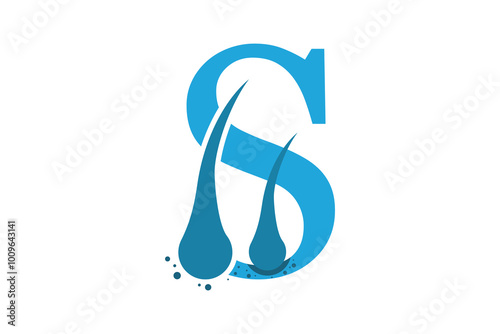 dermatology care design with letter s combination
