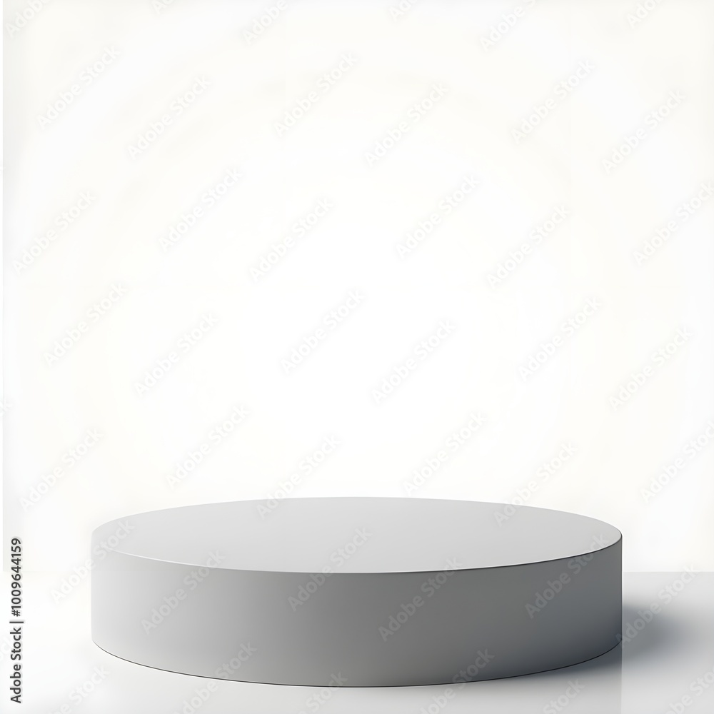 Empty white podium illuminated by a vibrant spotlight, perfect for showcasing your product. Empty white podium illuminated by a vibrant spotlight, perfect for showcasing your product.