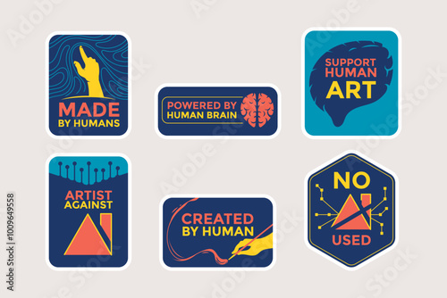 Do not use AI tools. Artificial Intelegent is not allowed Sticker Collection