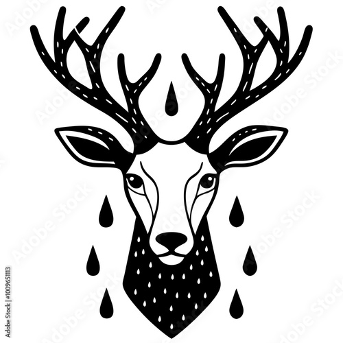 deer head vector