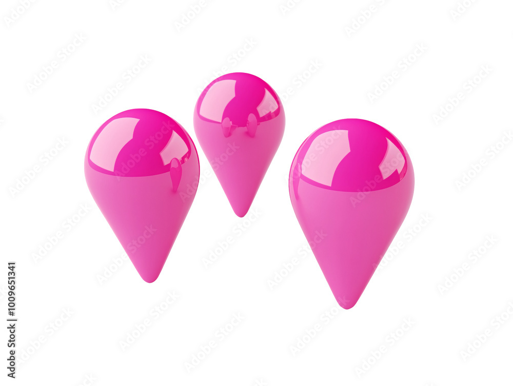 a group of pink objects a group of pink objects