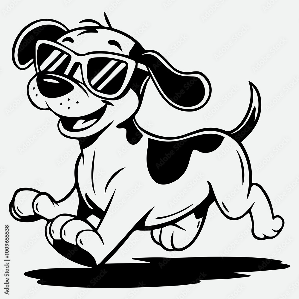 Cute happy dog playing Cute happy dog playing