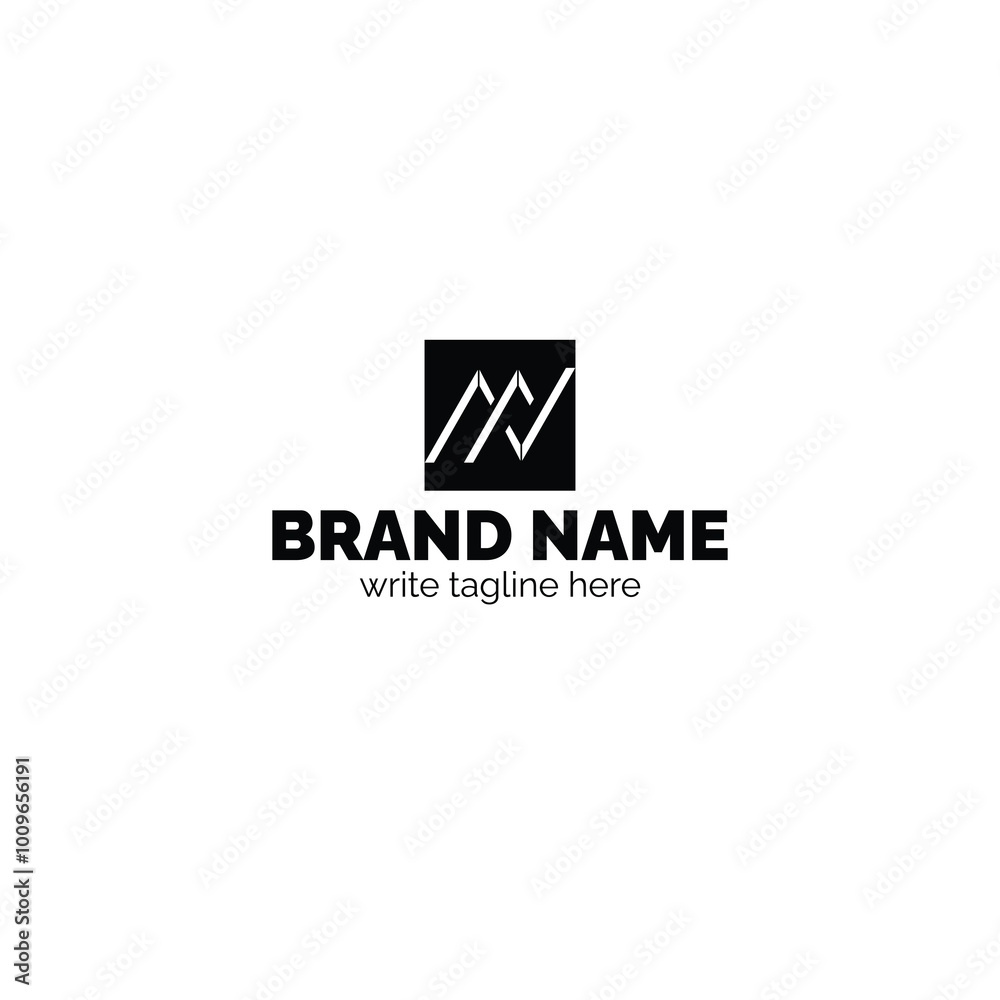 Alphabet letters Initials Monogram logo MW, WM, M and W
