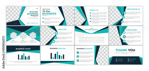 Page layout design template for presentation and brochure Annual report flyer page Creative