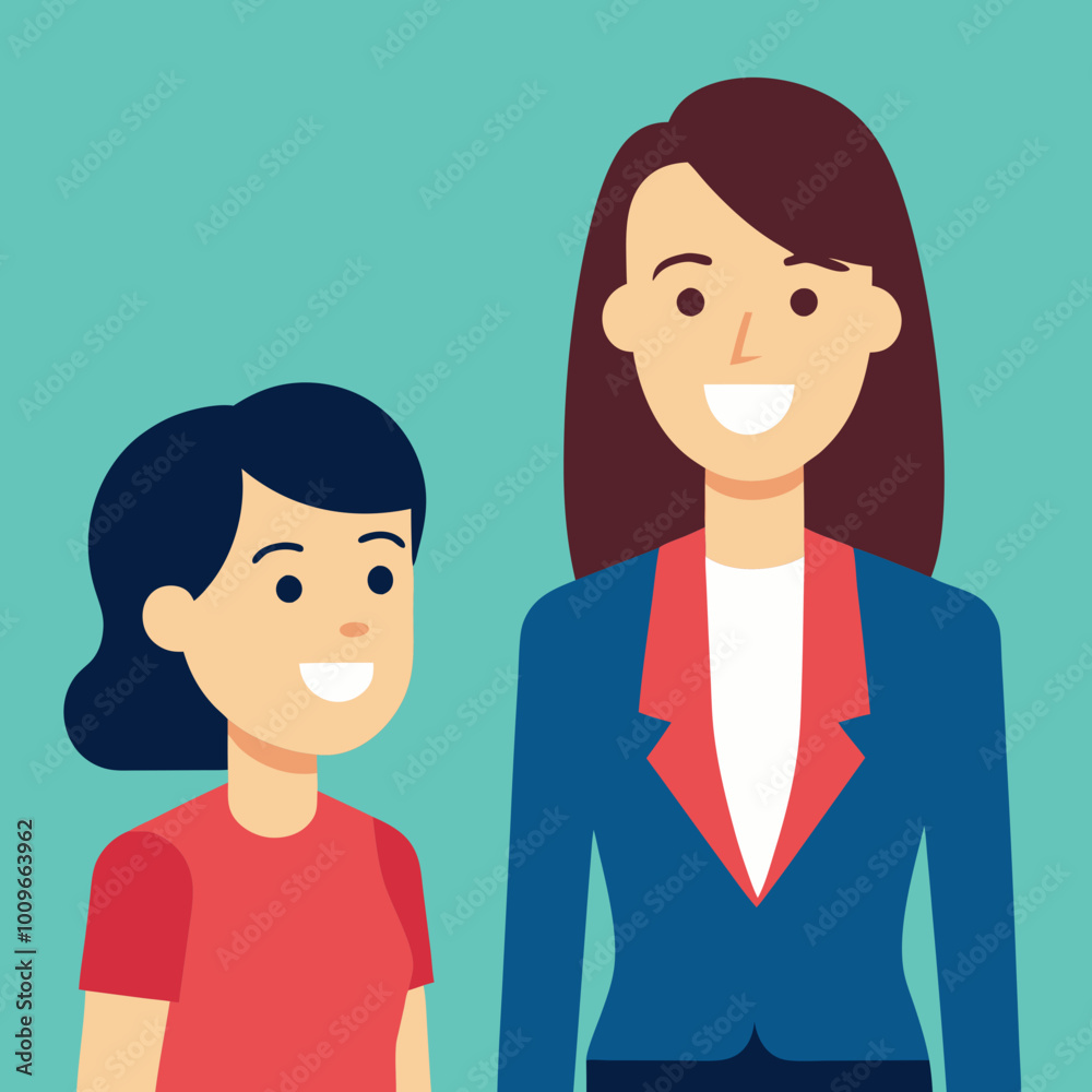 Empowering Businesswoman with Leaning Colleague Vector Illustration Highlighting Professionalism
Empowering Businesswoman with Leaning Colleague Vector Illustration Highlighting Professionalism